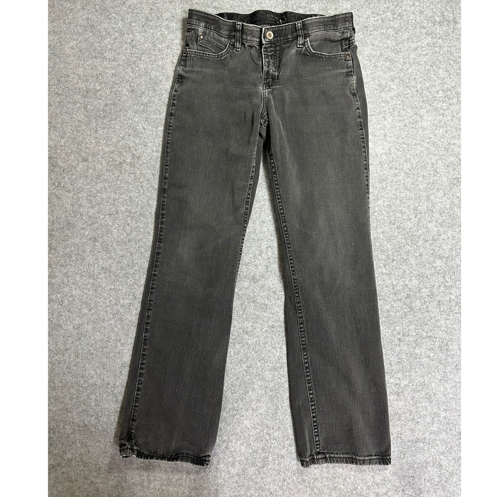 Wrangler Q-Baby Ultimate Riding Jeans 9/10x34 Black No Gap Waistband Denim